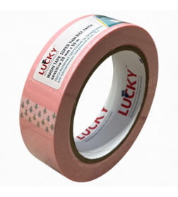 Лента малярная, сверхтонкая на рисовой бумаге LUCKY для чувствительных поверхностей 30мм x 50 м