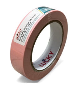 Лента малярная, сверхтонкая на рисовой бумаге LUCKY для чувствительных поверхностей 25мм x 50м