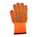 Перчатки полиэстеровые ОРАНЖЕВЫЕ с лат покр., 10кл. вязки, с внутр. ворс подкладкой PROFMAER (8910078) 