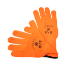 Перчатки полиэстеровые ОРАНЖЕВЫЕ с лат покр., 10кл. вязки, с внутр. ворс подкладкой PROFMAER (8910078) 