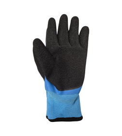 Перчатки полиэстеровые СИНИЕ с усиленным лактес. покр., 10кл вязки, с вн. ворс. подкладкой PROFMAER