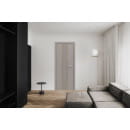 Дверное полотно "Line" 4 ,2000х800х38мм,Капучино,золотой молдинг