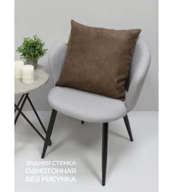 Наволочка декоративная MATEX LUXURY ЛИСТ Размер: 45x45  темно-коричневый, золотой  68-983