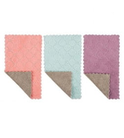 Набор салфеток из микрофибры 3шт супервпитывающие