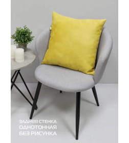 Подушка декоративная MATEX LUXURY ЛИСТ Размер: 45x45  горчичный, золотой  68-723