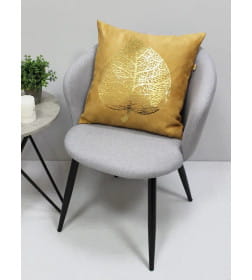 Наволочка декоративная MATEX LUXURY ЛИСТ Размер: 45x45  карамельный, золотой  68-990