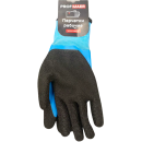 Перчатки полиэстеровые СИНИЕ с усиленным лактес. покр., 10кл вязки, с вн. ворс. подкладкой (с ярлыкодержателем) PROFMAER (B8910077) 