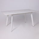 Стол AV 1209/1, ЛМДФ, раздвижной 1200(1600)*800 Азул Оникс/белый (126255) 