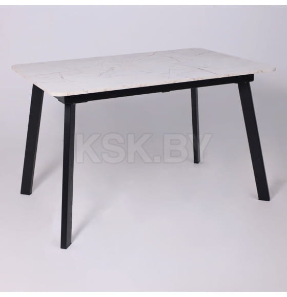 Стол AV 1209/1, ЛМДФ, раздвижной 1200(1600)*800 Азул Оникс/черный (126245) 