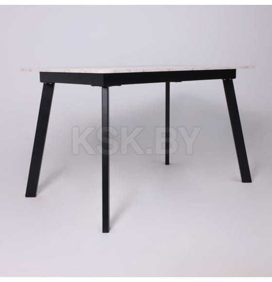 Стол AV 1209/1, ЛМДФ, раздвижной 1200(1600)*800 Азул Оникс/черный (126245) 