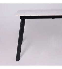 Стол AV 1209/1, ЛМДФ, раздвижной 1200(1600)*800 Азул Оникс/черный