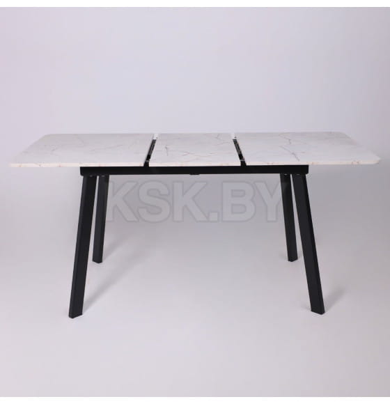Стол AV 1209/1, ЛМДФ, раздвижной 1200(1600)*800 Азул Оникс/черный (126245) 