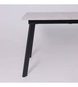 Стол AV 1209/1, ЛМДФ, раздвижной 1200(1600)*800 Ароза светлая/черный