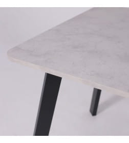 Стол AV 1209/1, ЛМДФ, раздвижной 1200(1600)*800 Ароза светлая/черный