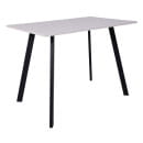 Стол SOLO 102х67, Белый структурный/черный (127575) 
