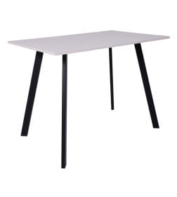 Стол SOLO 102х67, Белый структурный/черный