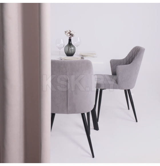 Стол SOLO 102х67, Белый структурный/черный (127575) 