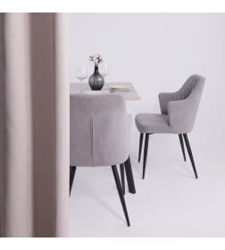 Стол SOLO 102х67, Бетон/черный