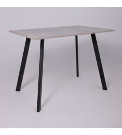 Стол SOLO 102х67, Бетон/черный