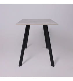 Стол SOLO 102х67, Бетон/черный