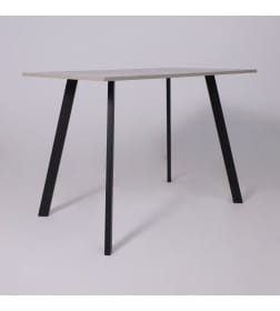 Стол SOLO 102х67, Бетон/черный