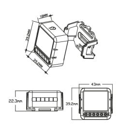Умное реле Wi-Fi 1канал 100-240В 16А 3500Вт 300Вт Uniel
