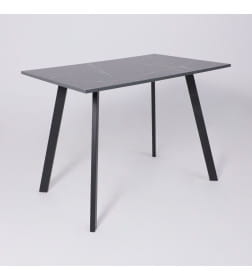 Стол SOLO 102х67, Мрамор неро маркина/черный