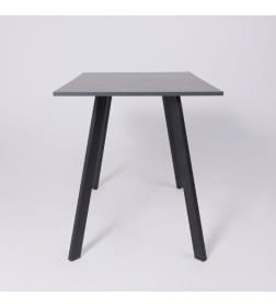 Стол SOLO 102х67, Мрамор неро маркина/черный