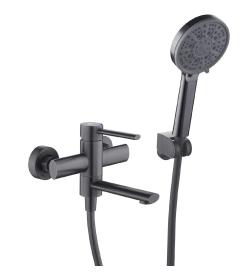 Смеситель для ванны и душа графит Fashun A53034-17