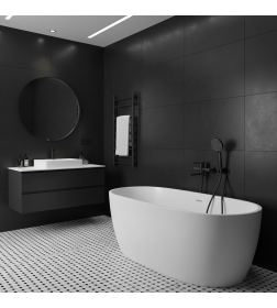 Смеситель для ванны и душа графит Fashun A53034-17