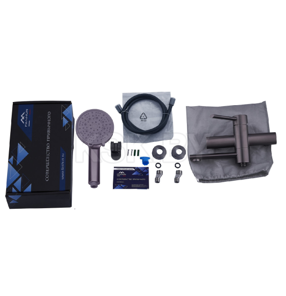 Смеситель для ванны и душа графит Fashun A53034-17 (A53034-17) 