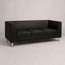 Диван Дерби 3, экокожа Pegasso черный (126418) 