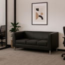 Диван Дерби 3, экокожа Pegasso черный (126418) 