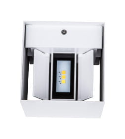 Настенный уличный светильник LED ULU-S55B-2x3W-3000K+4000K+6000K IP65 белый Uniel