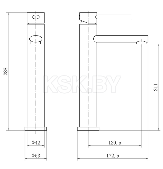 Смеситель для умывальника бронза Fashun A51234-21 (A51234-21) 