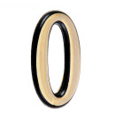 Цифра дверная АЛЛЮР большая пластик "0"золото (6965) 