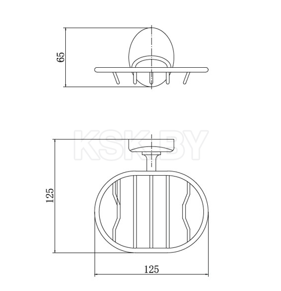 Мыльница хром Fashun A1602-1 (A1602-1) 