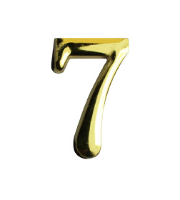 Цифра дверная АЛЛЮР "7" на клеевой основе золото