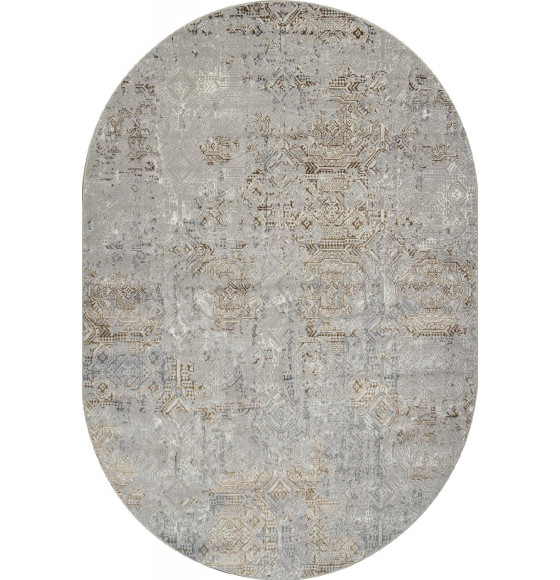 Ковер Merinos PALERMO F281, 1,6*2,3, OVAL, GRAY-GREEN