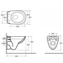 Унитаз подвесной Керамин Санти R Slim