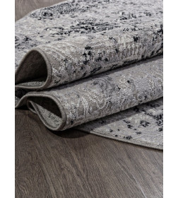 Ковер Merinos PALERMO F281, 1*2, OVAL, DARK GRAY