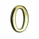 Цифра дверная АЛЛЮР "0" на клеевой основе золото (5055) 