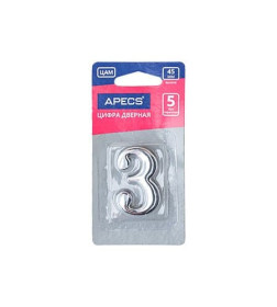 Цифра дверная Apecs DN-01-3-Z-CR