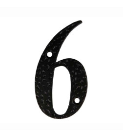 Цифра металлическая "6" Amig