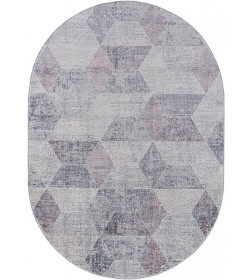 Ковер Merinos ZUMMA F257, 1,2*1,8, OVAL, PINK