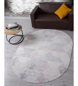 Ковер Merinos ZUMMA F257, 1,2*1,8, OVAL, PINK