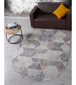 Ковер Merinos ZUMMA F257, 1,2*1,8, OVAL, PINK