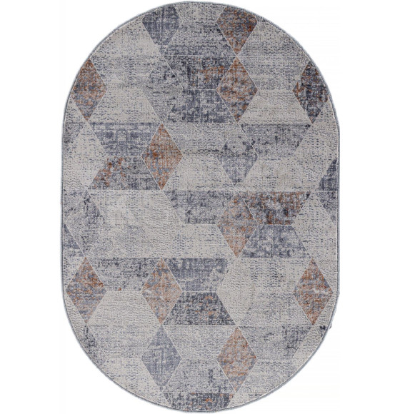 Ковер Merinos ZUMMA F257, 1,6*2,3, OVAL, ORANGE