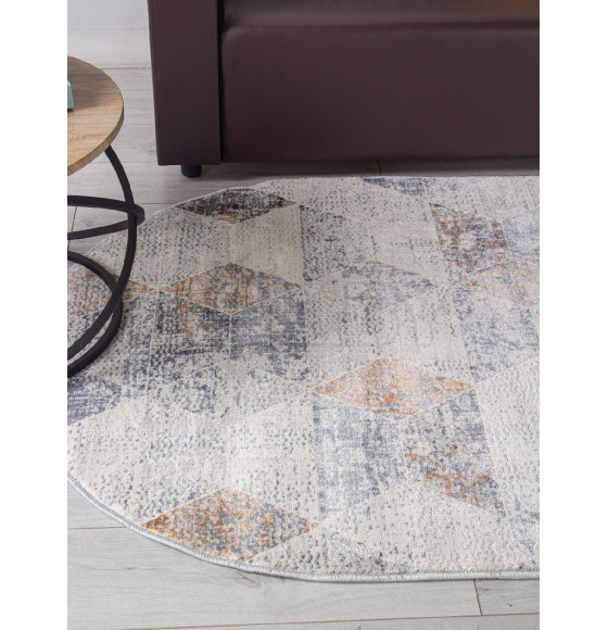 Ковер Merinos ZUMMA F257, 1,6*2,3, OVAL, ORANGE