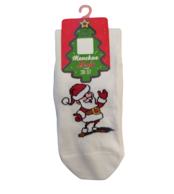 Носки женские 1137 Брестские NEW YEAR (средней длины), р. 23 рис.761  МОЛОЧНЫЙ